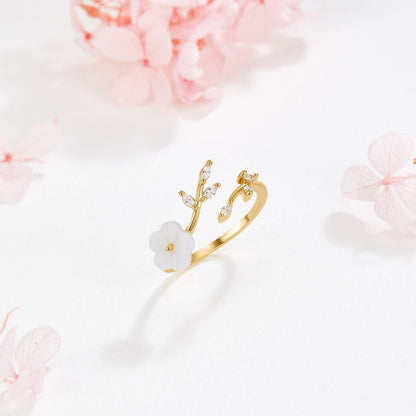 Rise – Witte Bloesem Ring